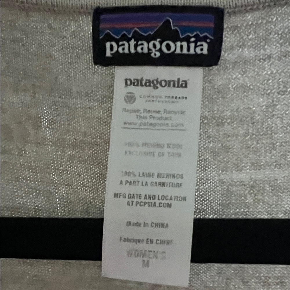 Patagonia stripe lightweight wool cardigan - Picture 3 of 6